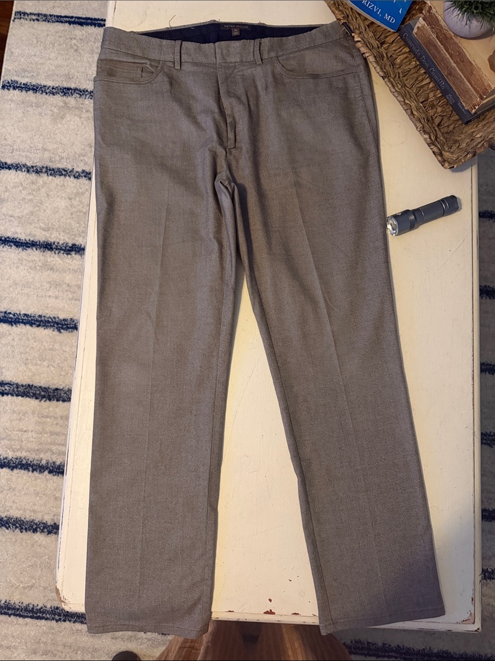 Peter Millar Men’s 36 Brown Performance 5 Pocket Chino Pants Golf pants